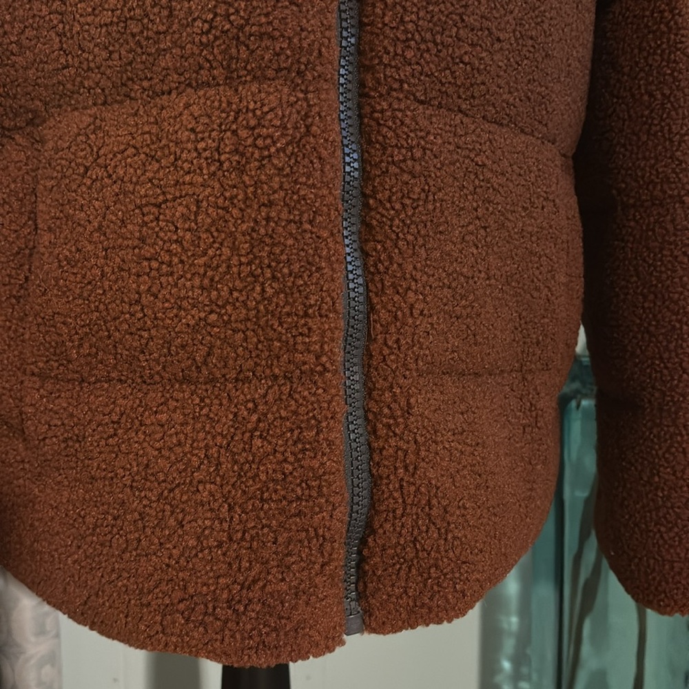 NWT NVLT Vegan Down Berber Teddy Jacket - Picture 4 of 14